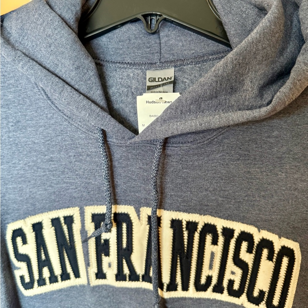 NWT San Francisco Hoodie Heather Gray/ Blue - Picture 4 of 8